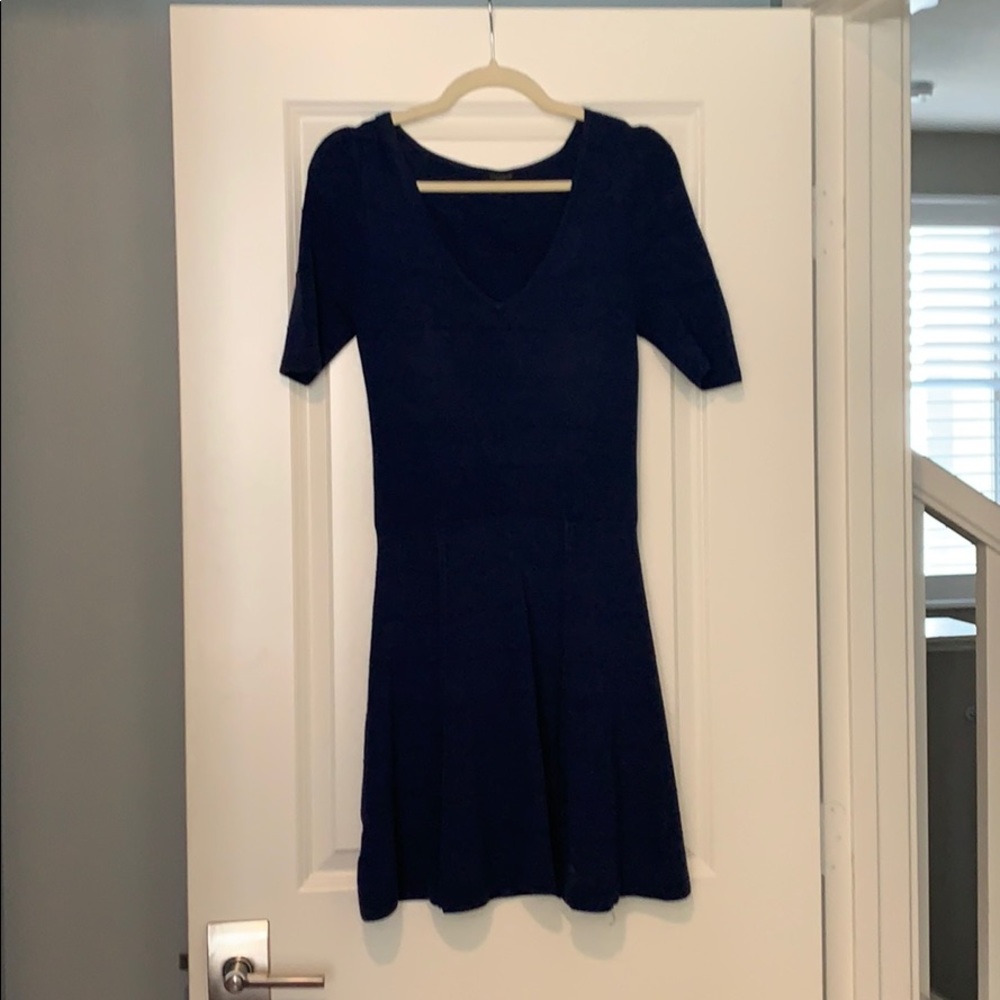 Ann Taylor knit navy dress